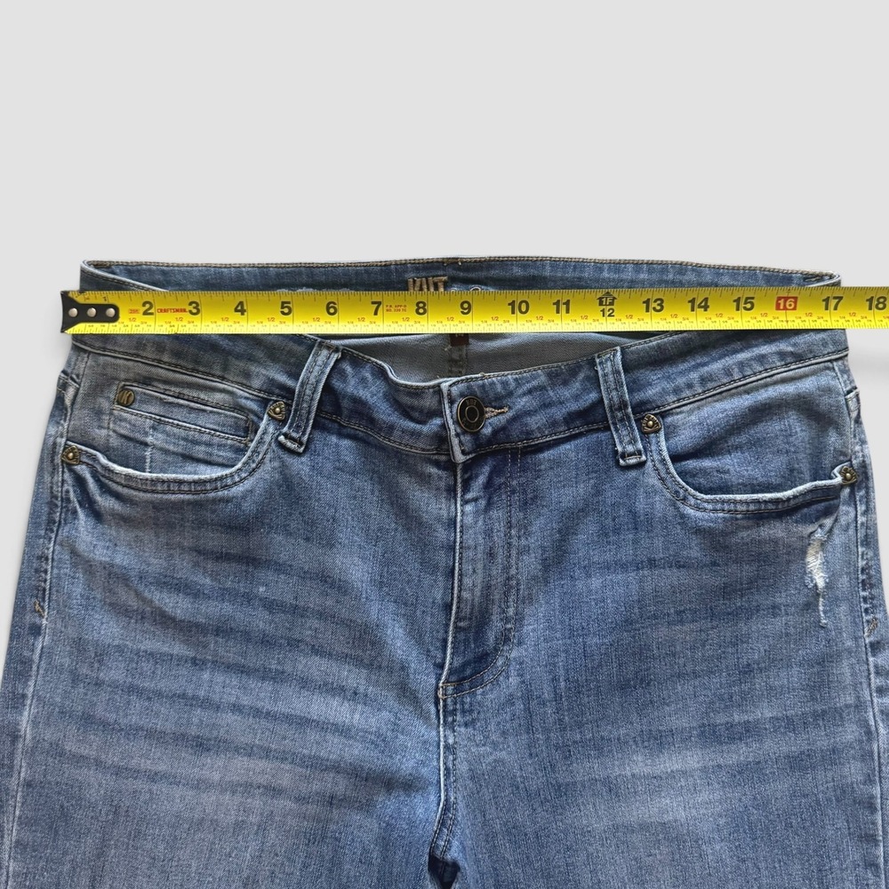 Kut from the Kloth Natalie Bootcut Jeans Medium Wash Flap Pocket KP1549MA4R 14 - Picture 3 of 12